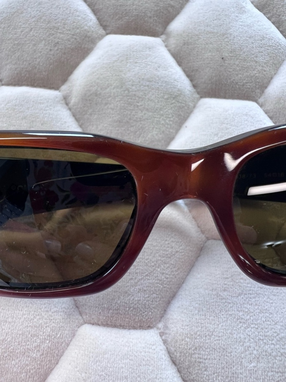 Authentic Chanel petite caramel Brown Rectangular Sunglasses - Picture 4 of 7